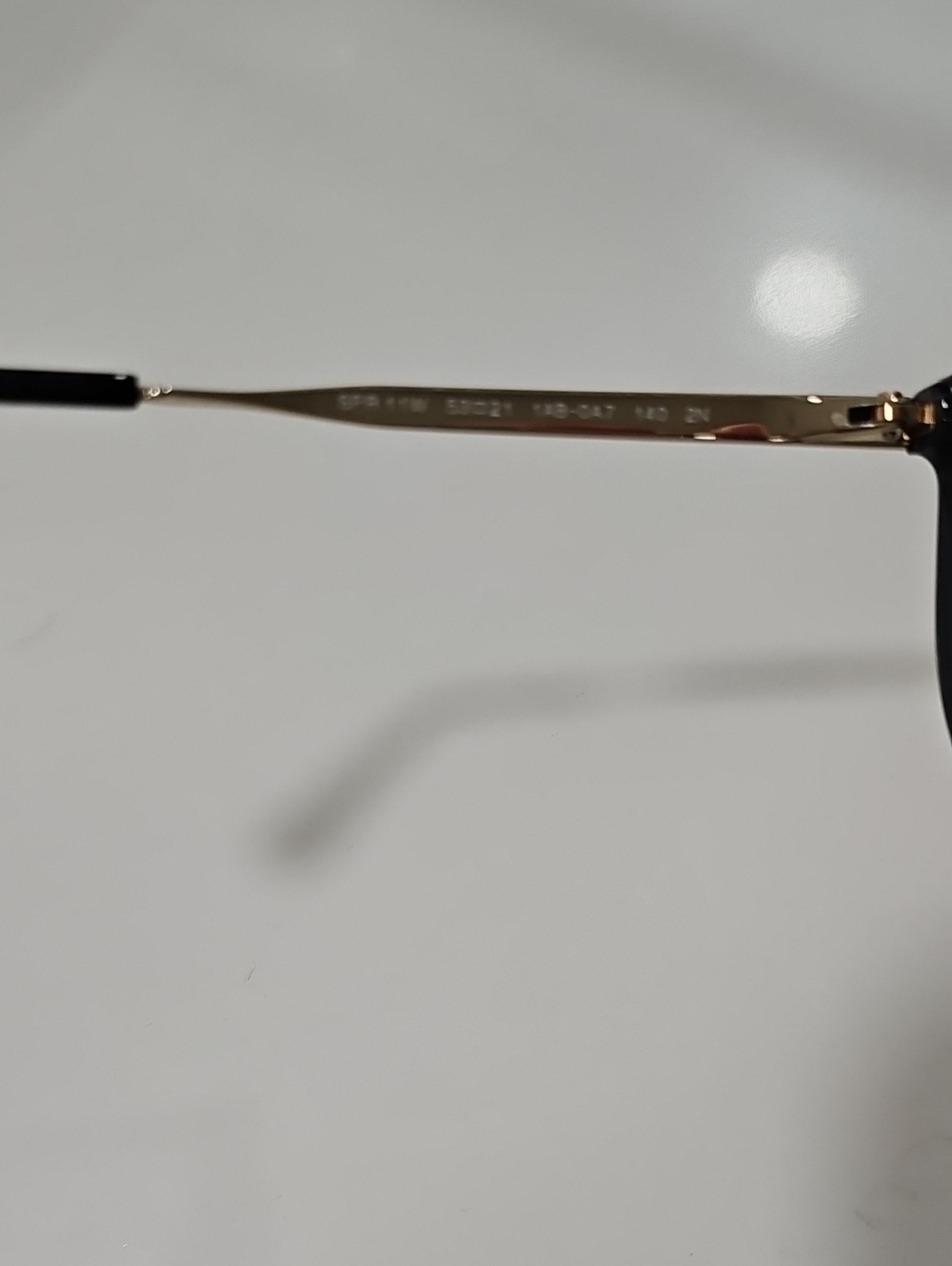 Prada Black and Gold Sunglasses - Picture 10 of 10